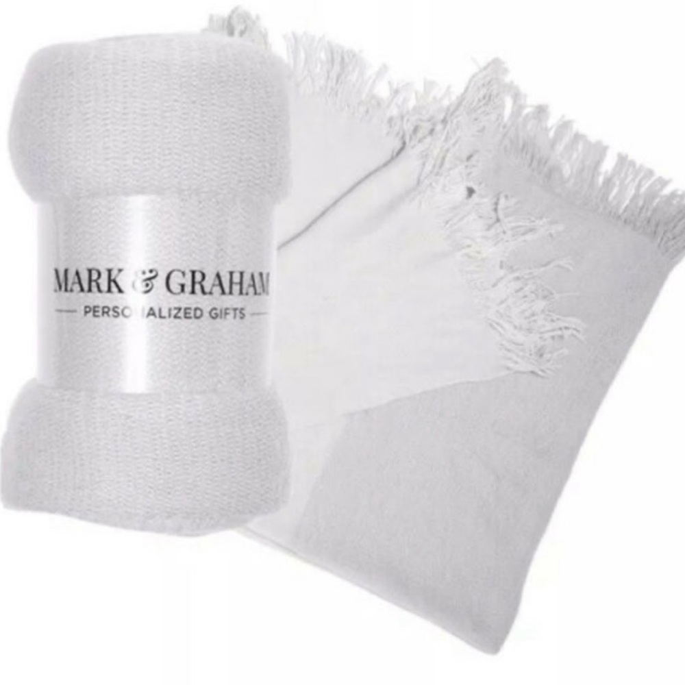 Mark & Graham Colorblock Throw Blanket NWT
